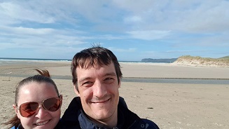 Mark and Cait on Falcarragh beach